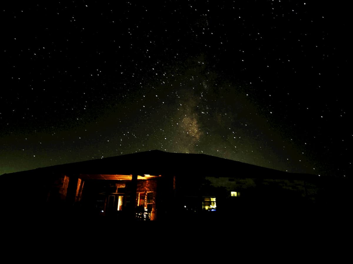 The stars at night are big and bright
